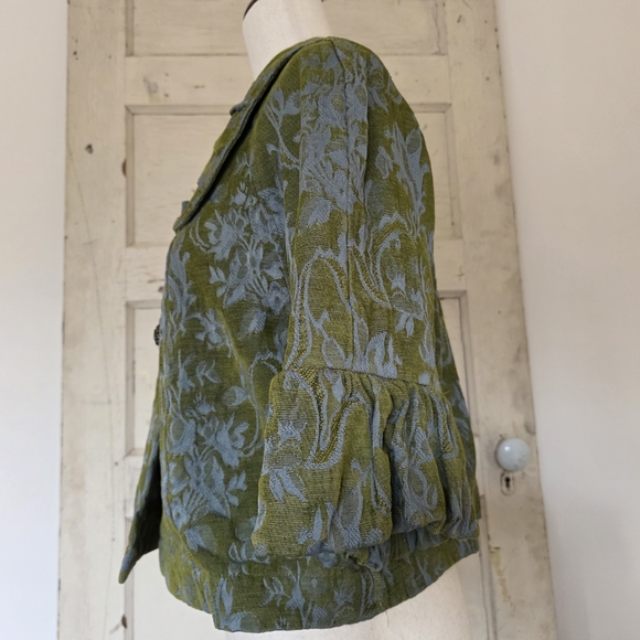 ivy jane Floral Cropped Swing Tapestry Jacket Babydoll Eclectic Grandma - Picture 4 of 8